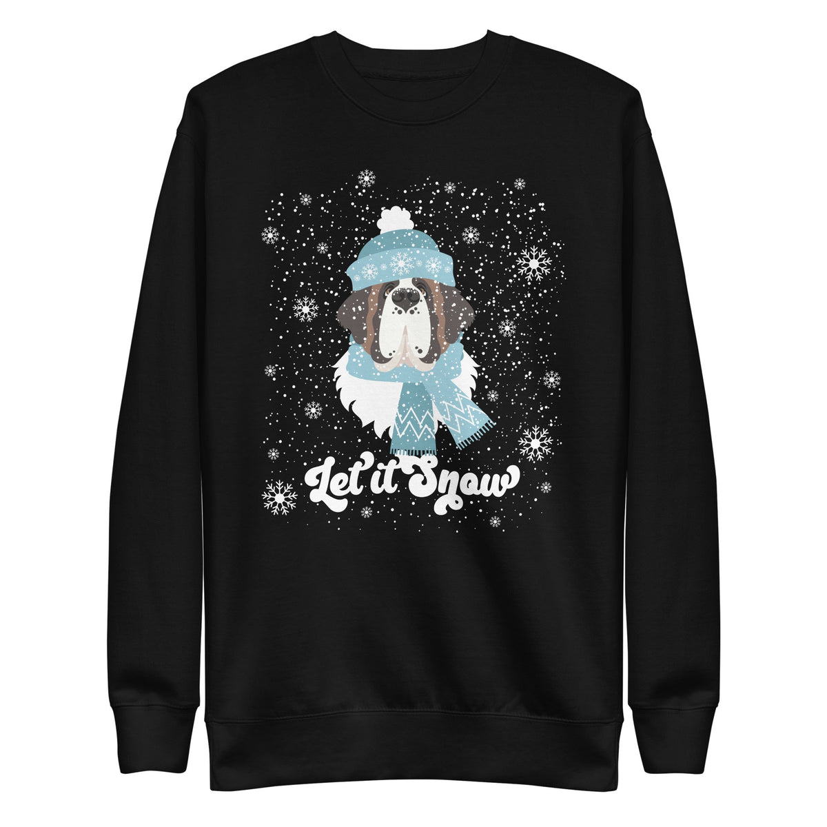Let It Snow St Bernard Premium Sweatshirt - Lucy + Norman