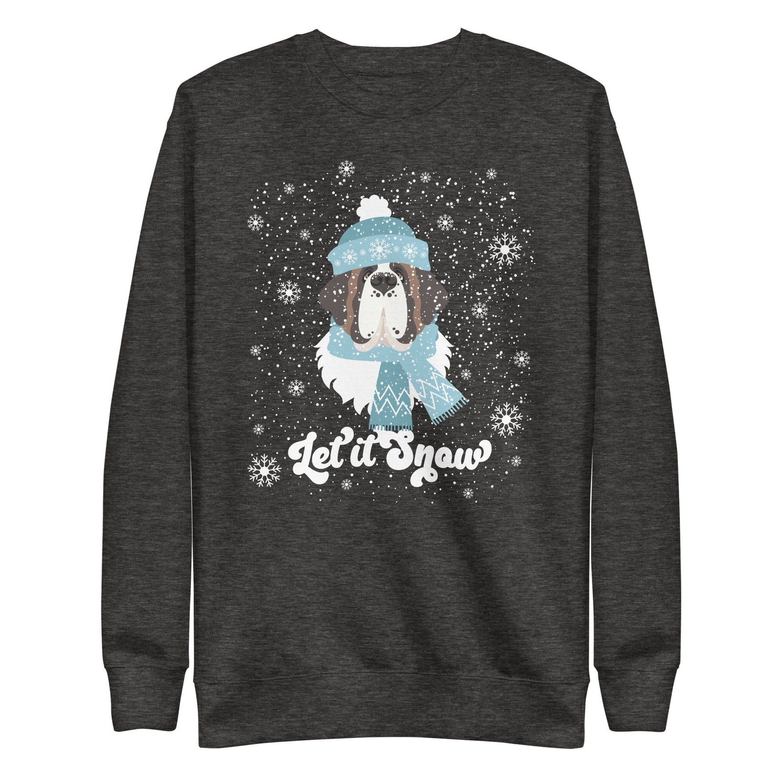 Let It Snow St Bernard Premium Sweatshirt - Lucy + Norman