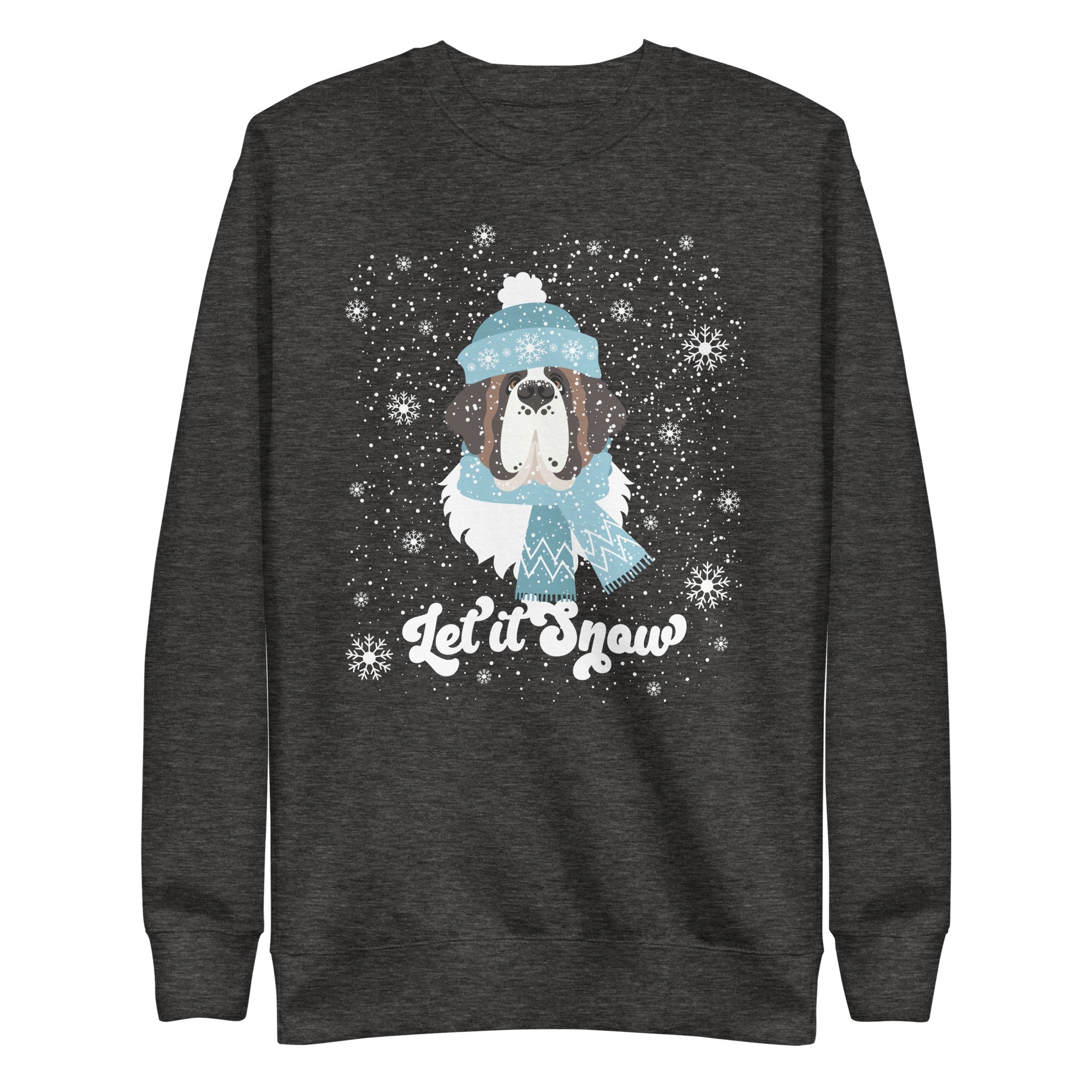 Let It Snow St Bernard Premium Sweatshirt - Lucy + Norman