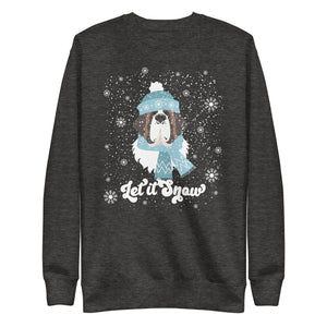 Let It Snow St Bernard Premium Sweatshirt - Lucy + Norman