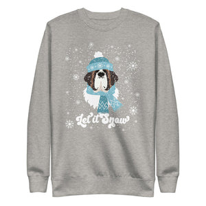 Let It Snow St Bernard Premium Sweatshirt - Lucy + Norman