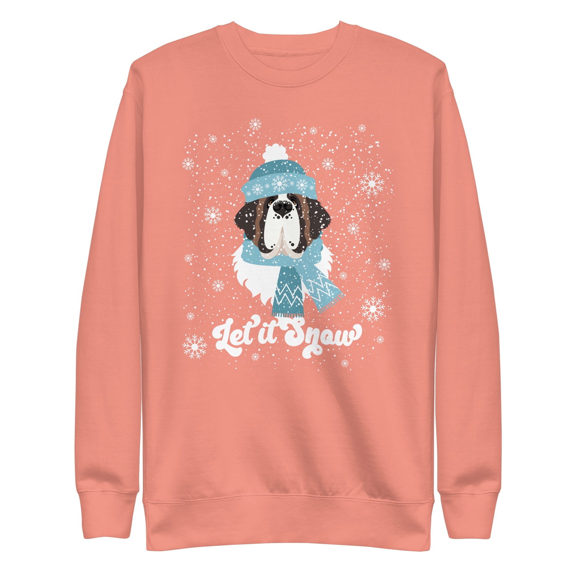 Let It Snow St Bernard Premium Sweatshirt - Lucy + Norman