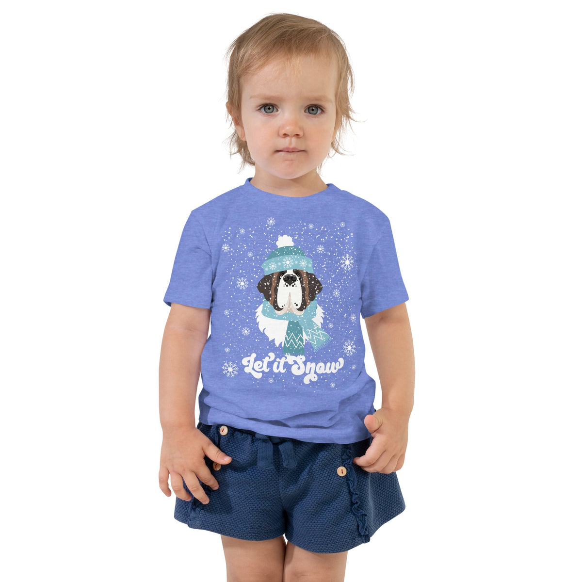 Let It Snow Toddler Short Sleeve Tee - Lucy + Norman