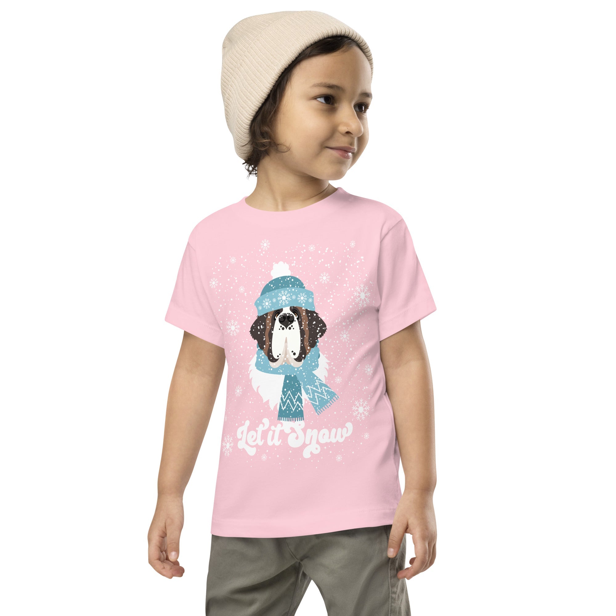 Let It Snow Toddler Short Sleeve Tee - Lucy + Norman