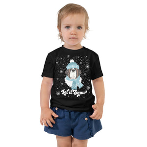 Let It Snow Toddler Short Sleeve Tee - Lucy + Norman