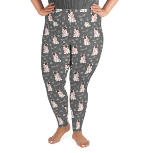Merry Saintmas - Christmas Plus Size Leggings - Lucy + Norman