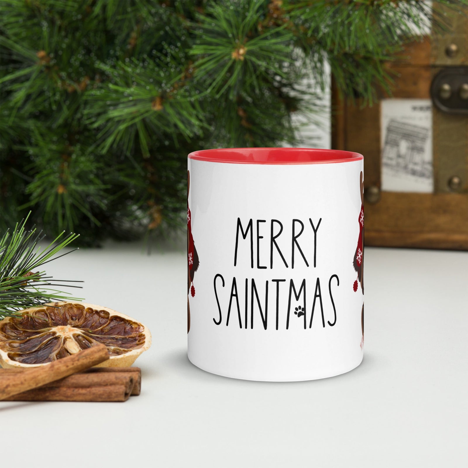 Merry Saintmas Mug + Color Inside - Lucy + Norman