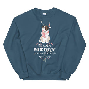 Merry Saintmas St Bernard Sweatshirt - Lucy + Norman