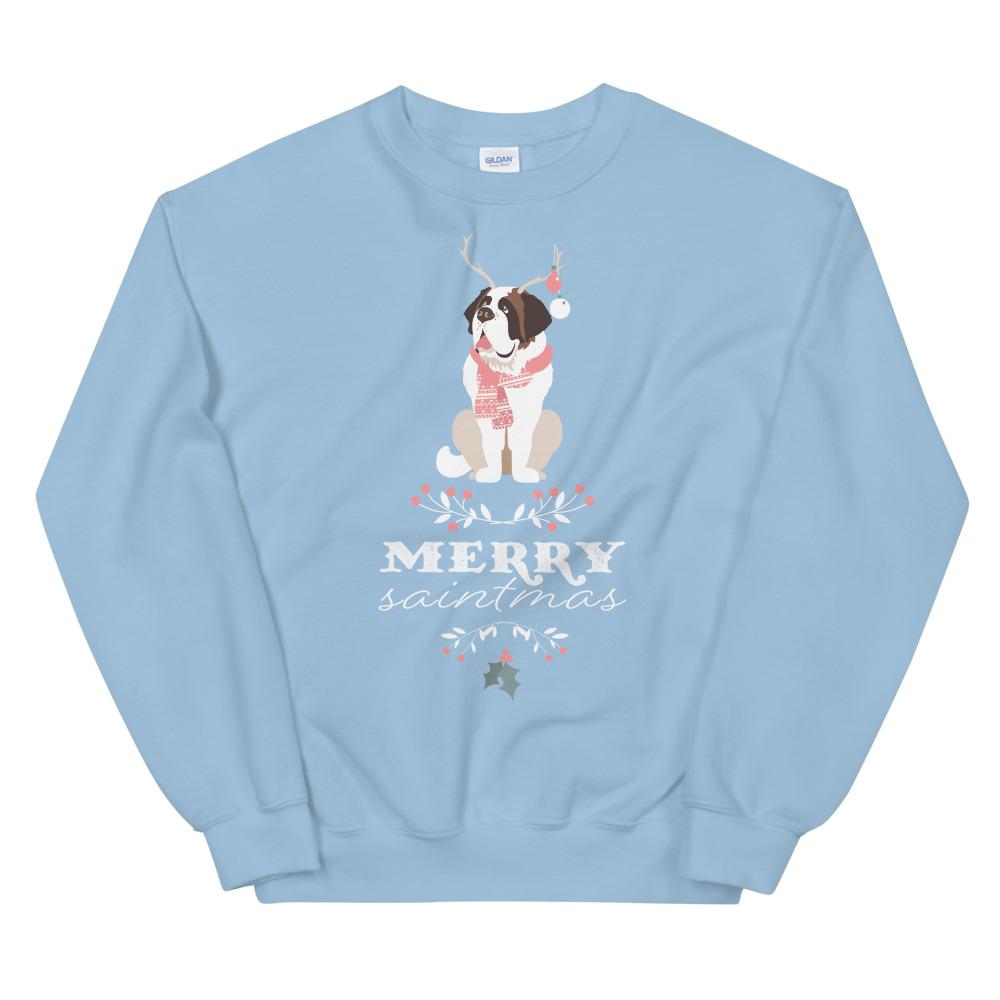 Merry Saintmas St Bernard Sweatshirt - Lucy + Norman