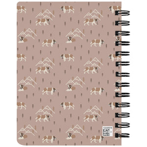 Minimal Mountain Pink Spiral Notebook - Lucy + Norman