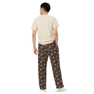 Minimal Mountains Unisex Wide Lounge Pants - Lucy + Norman