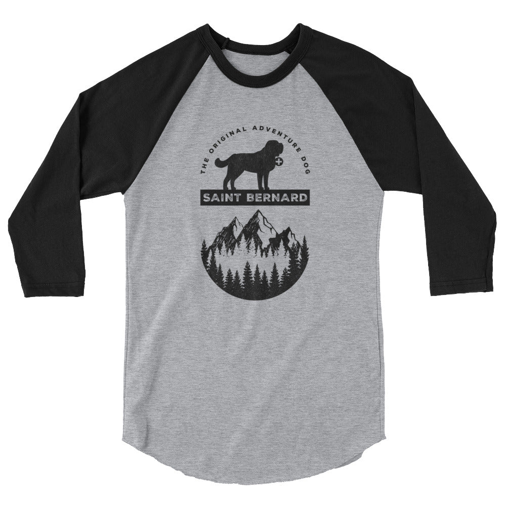 Saint Bernard The Original Adventure Dog Raglan Shirt