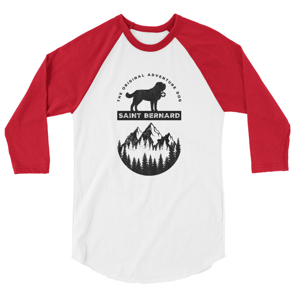 Saint Bernard The Original Adventure Dog Raglan Shirt