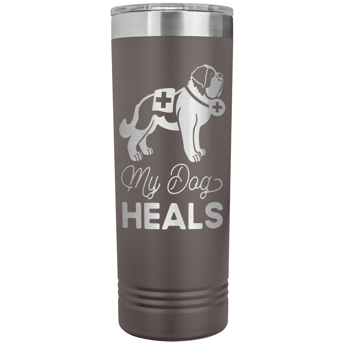 My Dog Heals Skinny Tumbler - Lucy + Norman