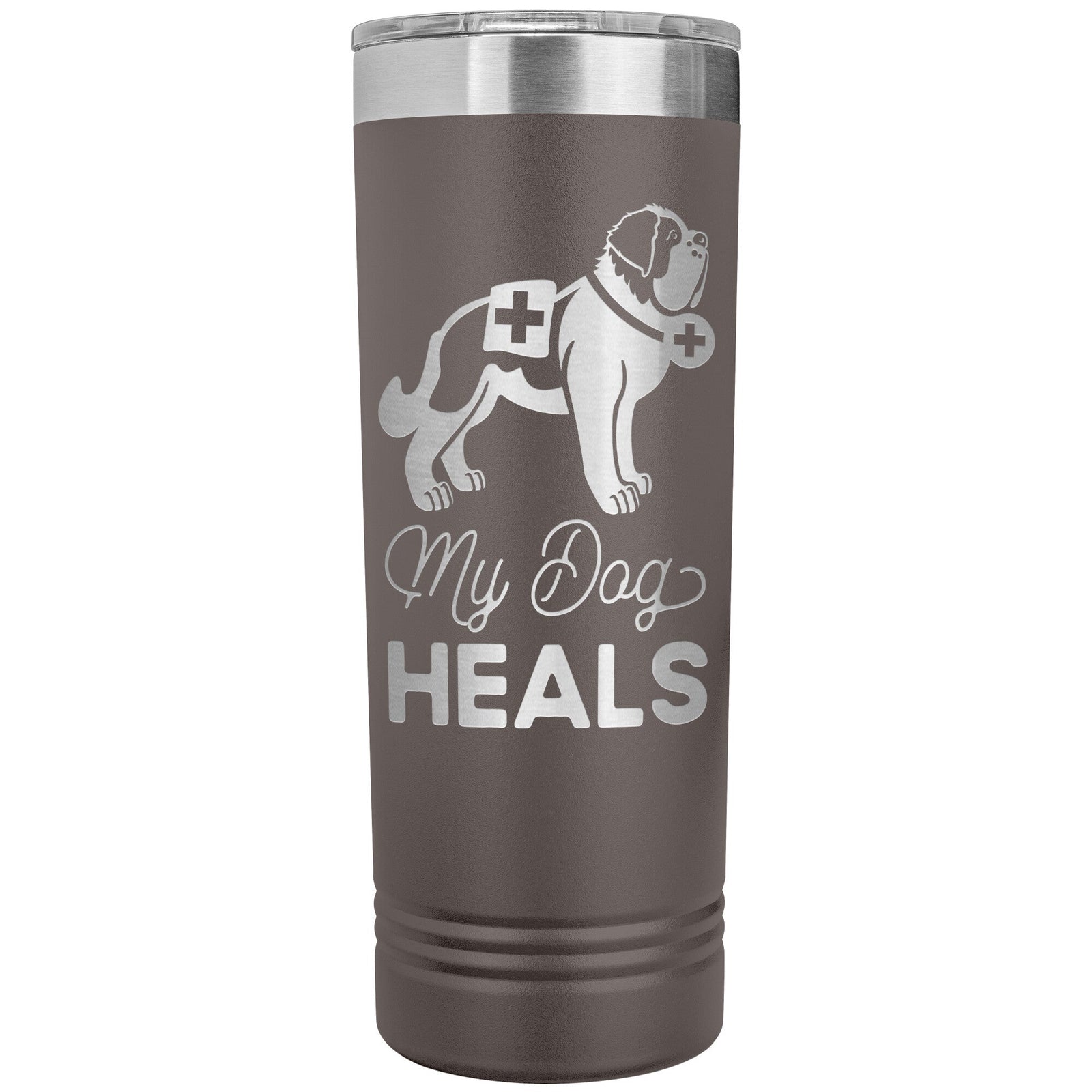 My Dog Heals Skinny Tumbler - Lucy + Norman
