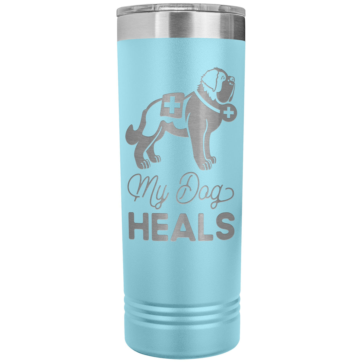 My Dog Heals Skinny Tumbler - Lucy + Norman