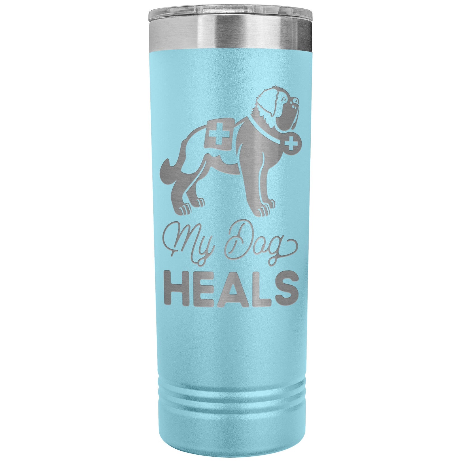 My Dog Heals Skinny Tumbler - Lucy + Norman