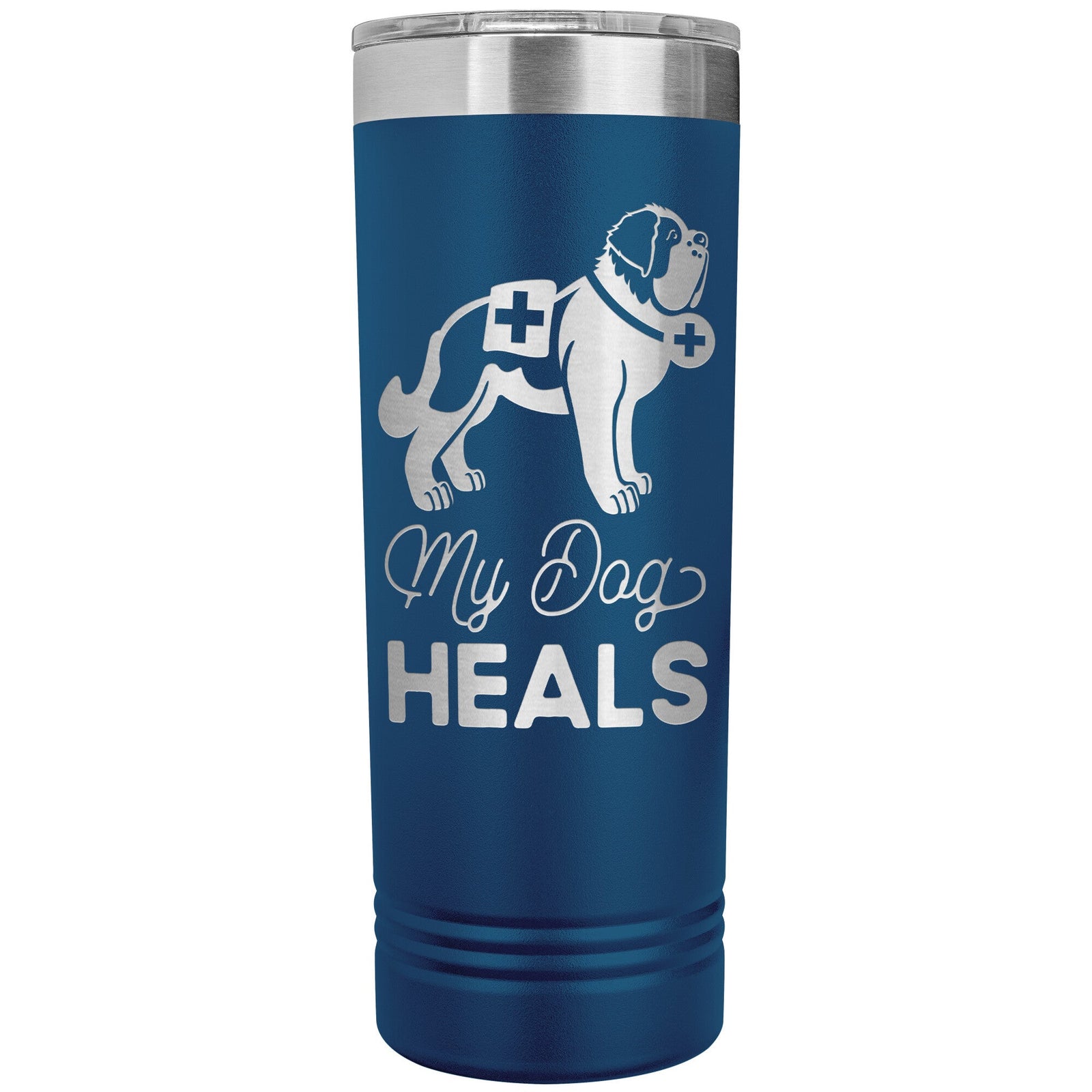 My Dog Heals Skinny Tumbler - Lucy + Norman
