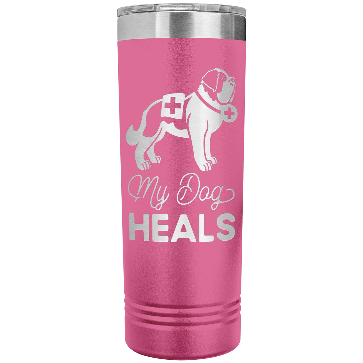 My Dog Heals Skinny Tumbler - Lucy + Norman
