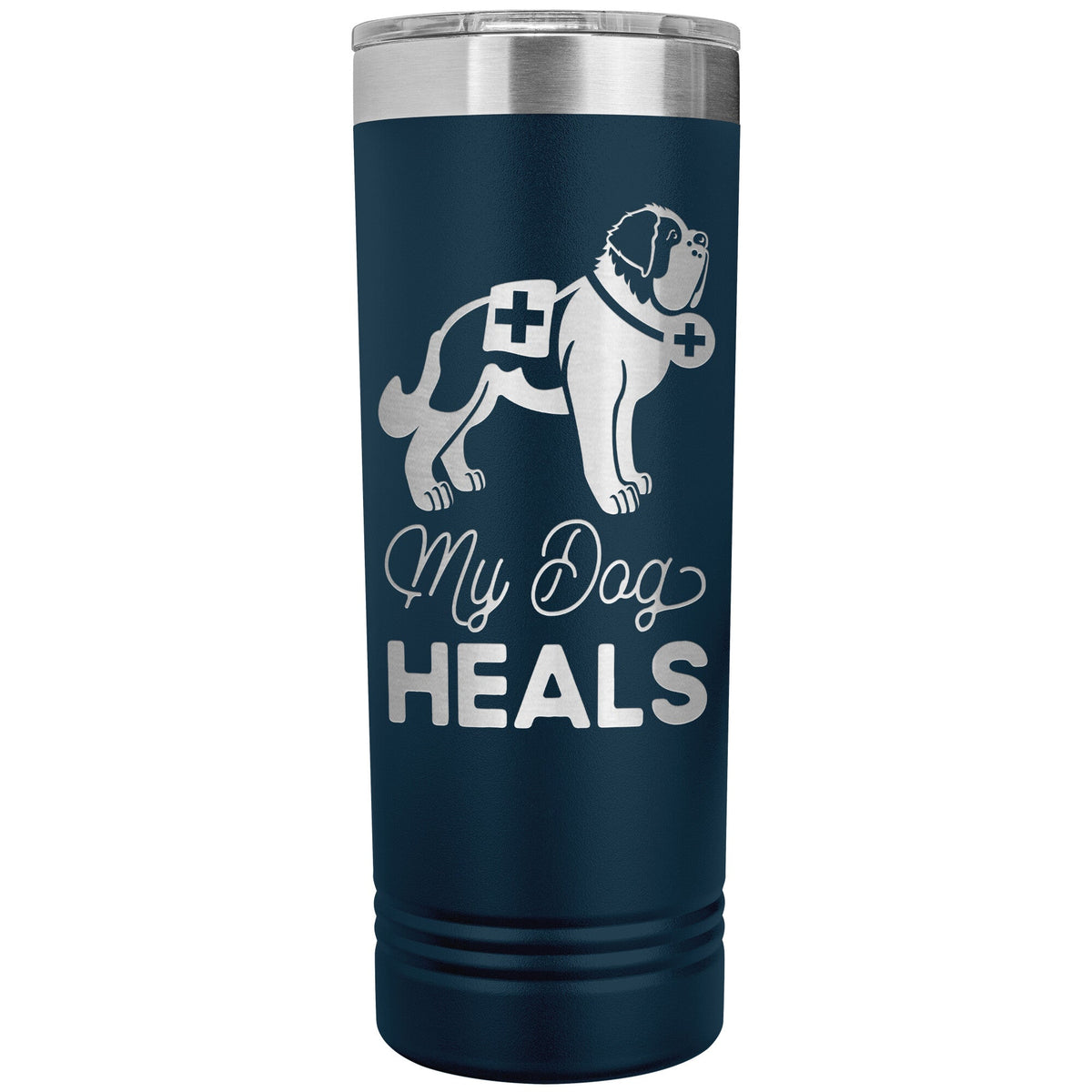 My Dog Heals Skinny Tumbler - Lucy + Norman