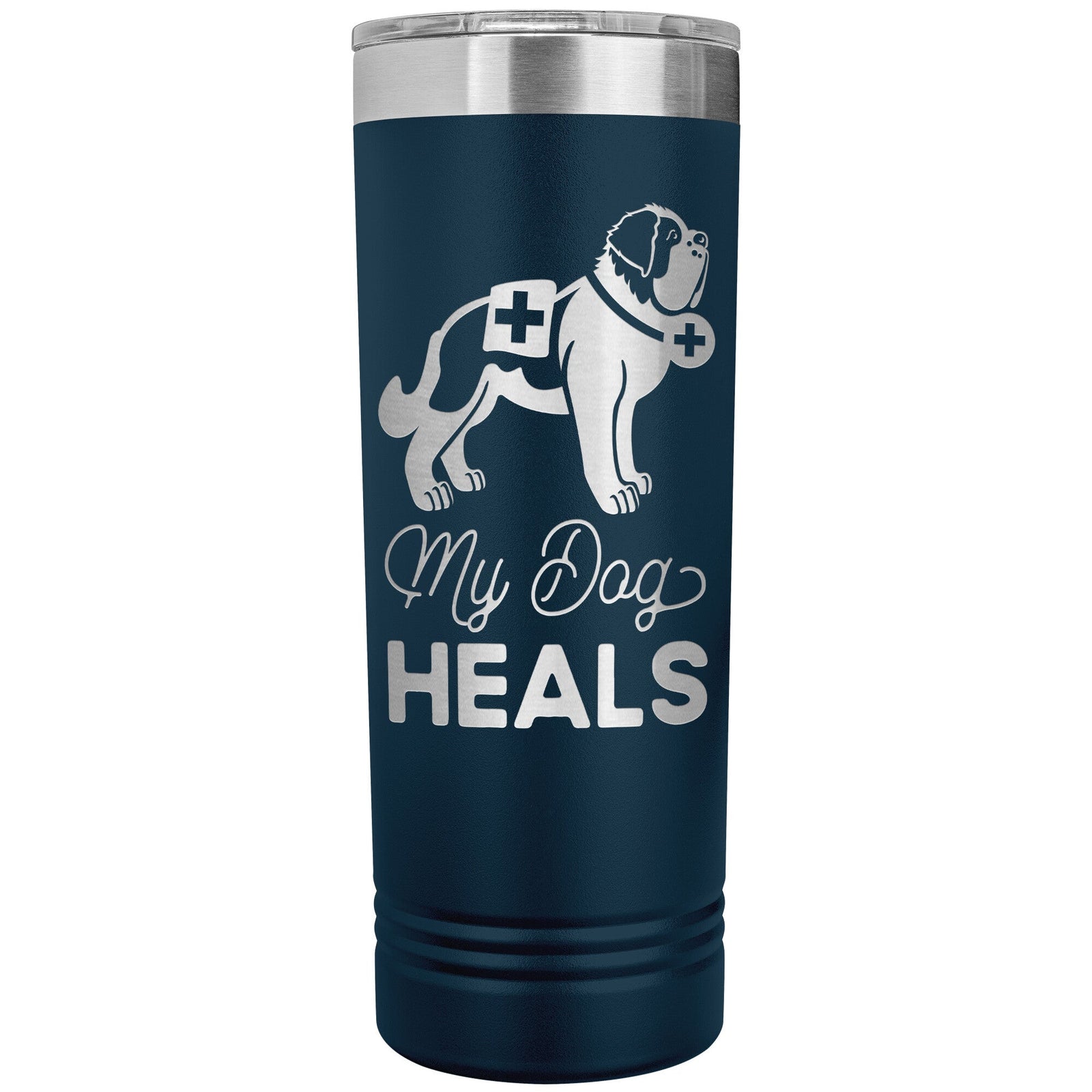 My Dog Heals Skinny Tumbler - Lucy + Norman