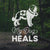 My Dog Heals Saint Bernard Dog Car Window Decal - Lucy + Norman