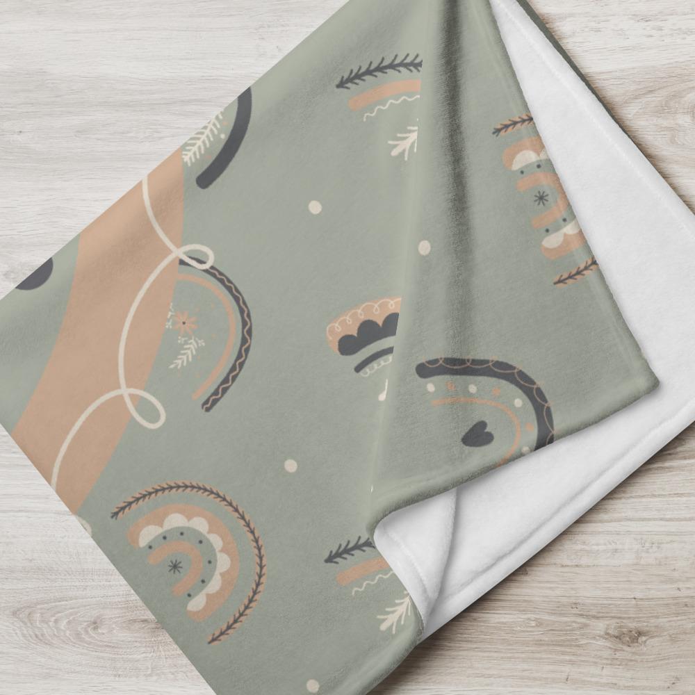 Rainbow Saint Fleece Blanket - Lucy + Norman