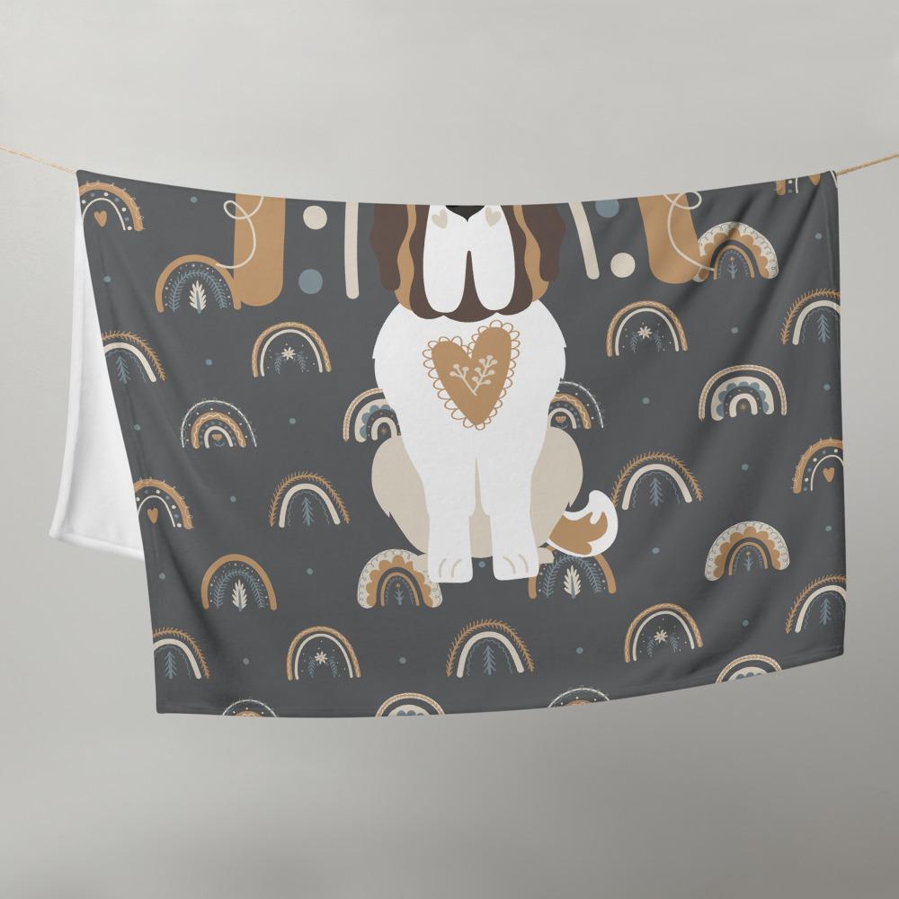 Rainbow Saint Fleece Blanket - Lucy + Norman