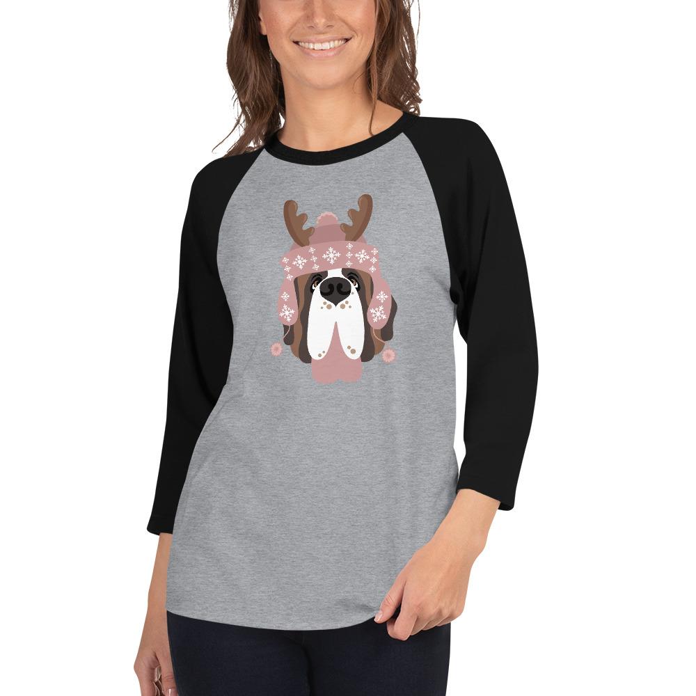 Reindeer Hat Raglan Shirt - Lucy + Norman