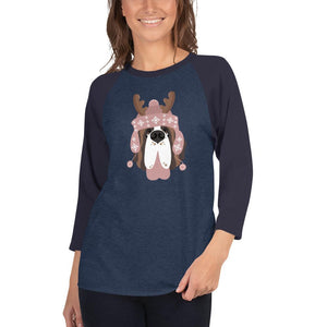 Reindeer Hat Raglan Shirt - Lucy + Norman