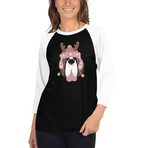 Reindeer Hat Raglan Shirt - Lucy + Norman