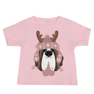Reindeer Hat Saint Baby Tee - Lucy + Norman