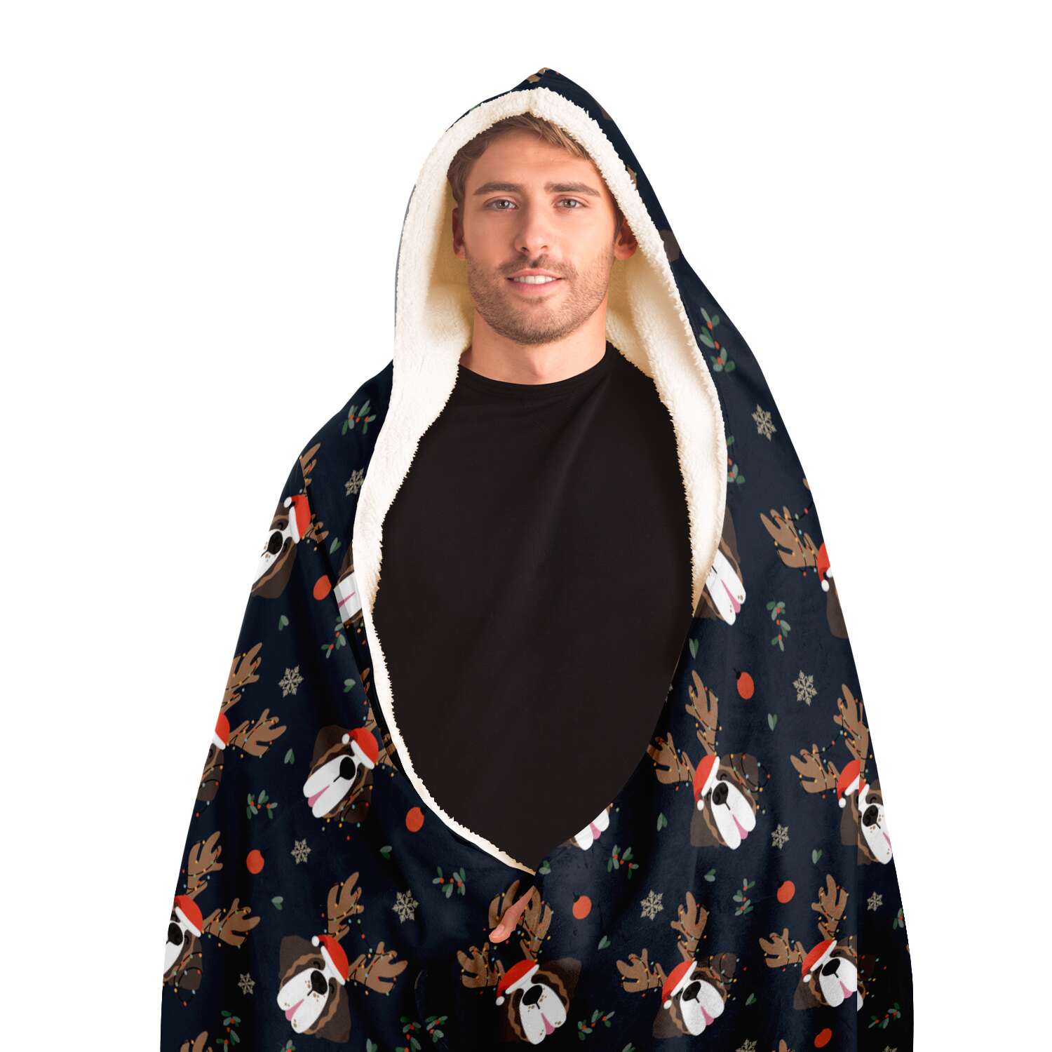 Reindeer Saint Hooded Blanket - Lucy + Norman