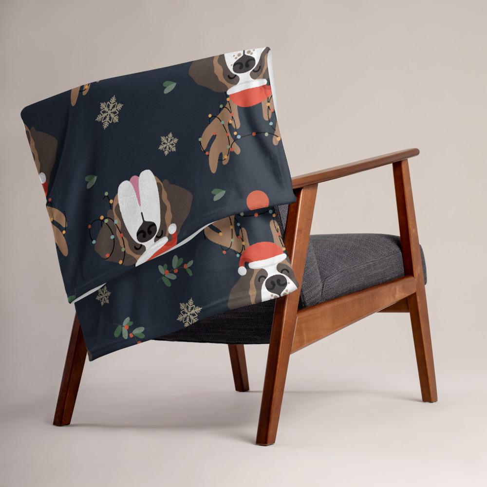 Reindeer Saint Throw Blanket - Lucy + Norman