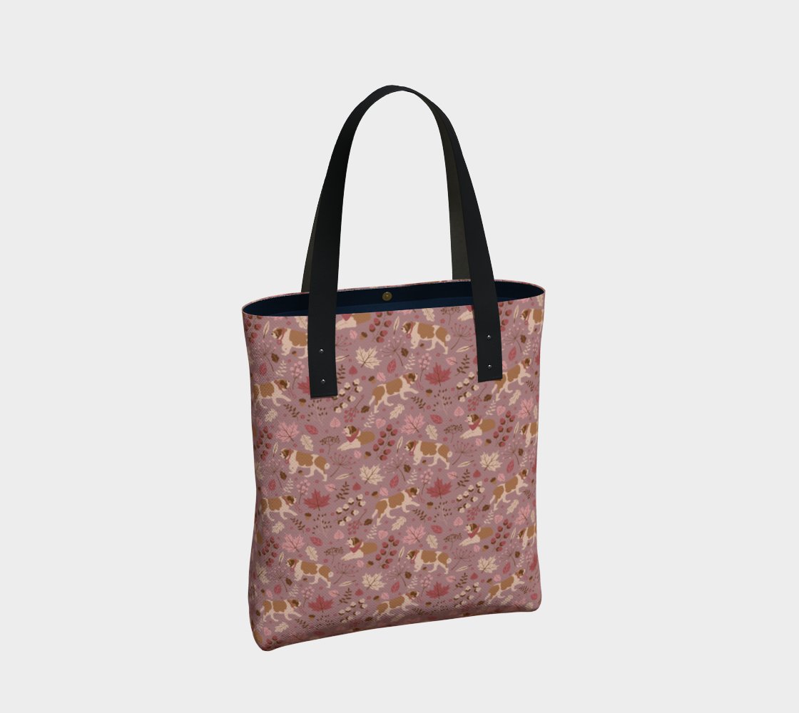Rosy Fall St Bernard Urban Tote Bag - Lucy + Norman