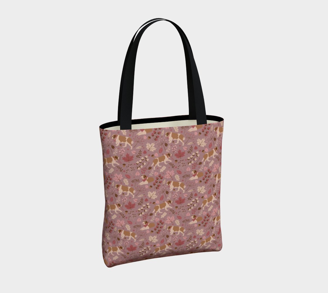 Rosy Fall St Bernard Urban Tote Bag - Lucy + Norman