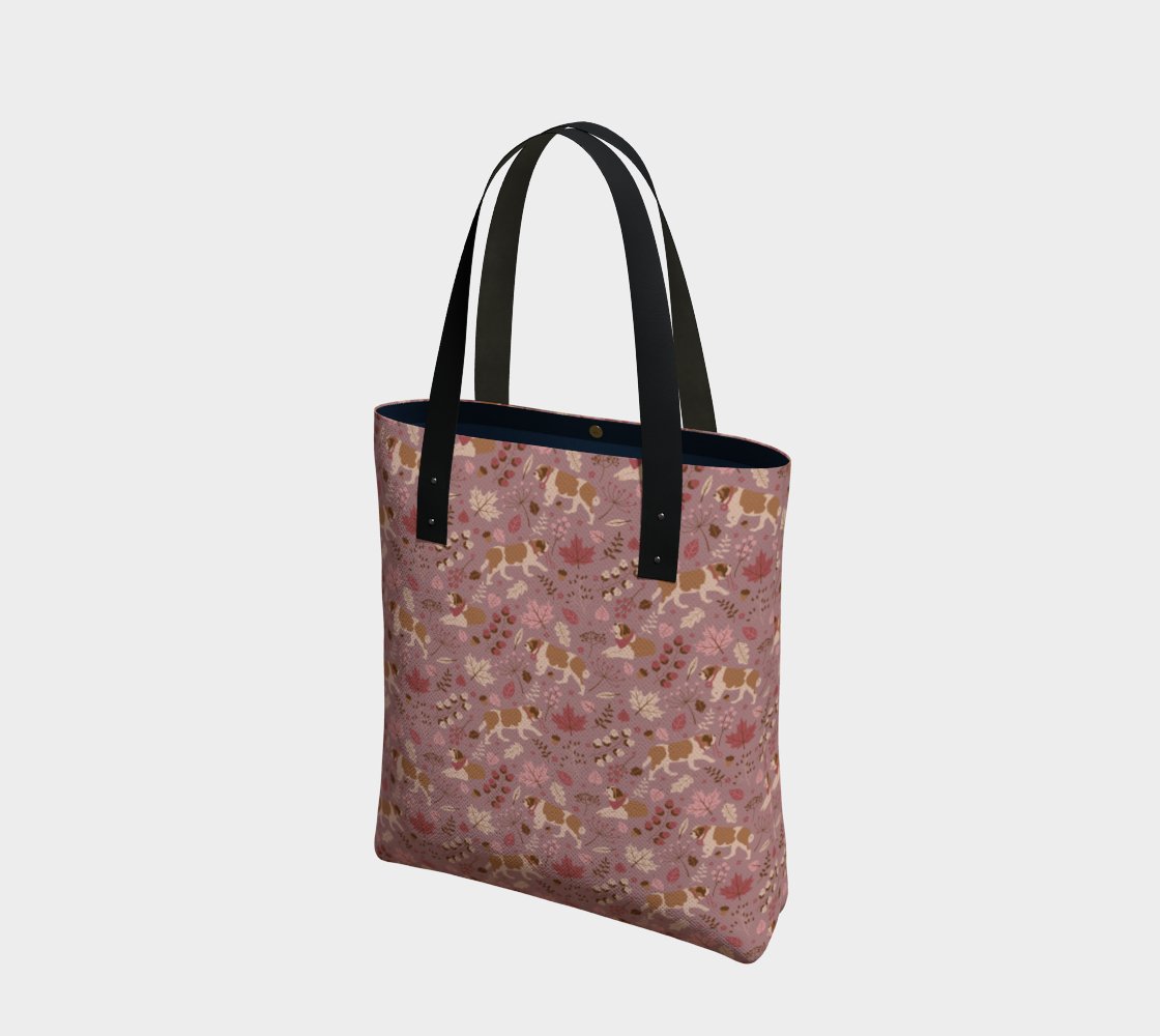 Rosy Fall St Bernard Urban Tote Bag - Lucy + Norman