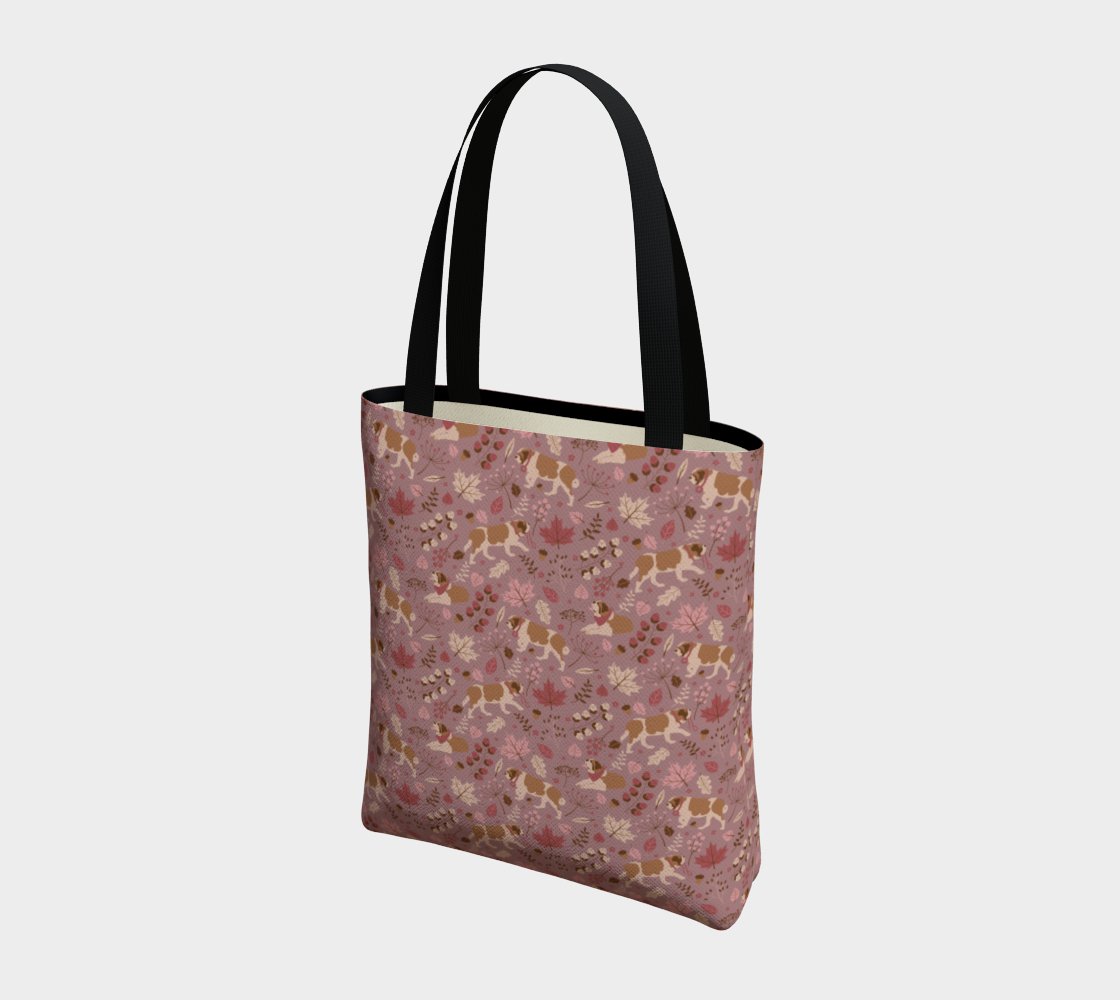 Rosy Fall St Bernard Urban Tote Bag - Lucy + Norman