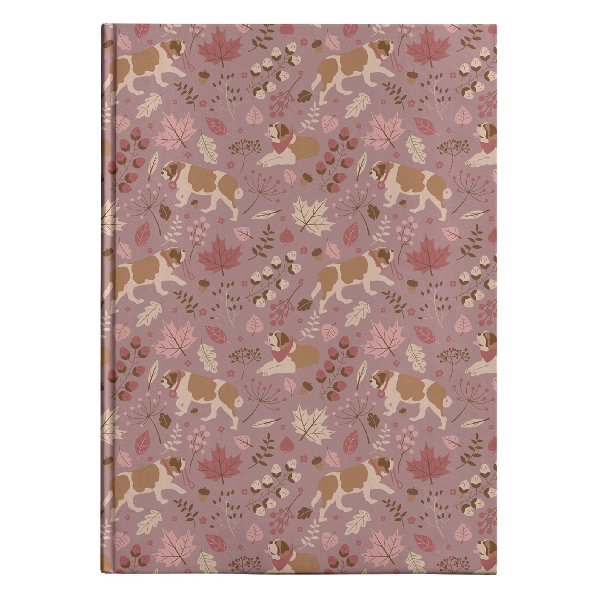 Rosy Fall St Bernard Walk Hardcover Journal - Lucy + Norman