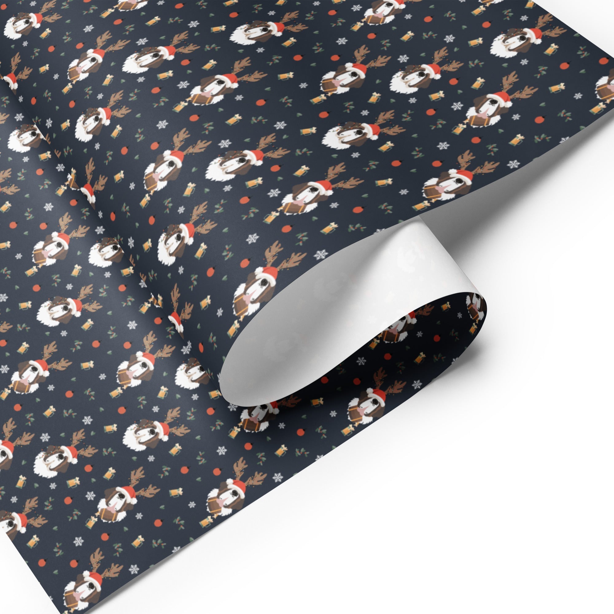 Saint Bernard Beer Wrapping Paper Sheets - Lucy + Norman