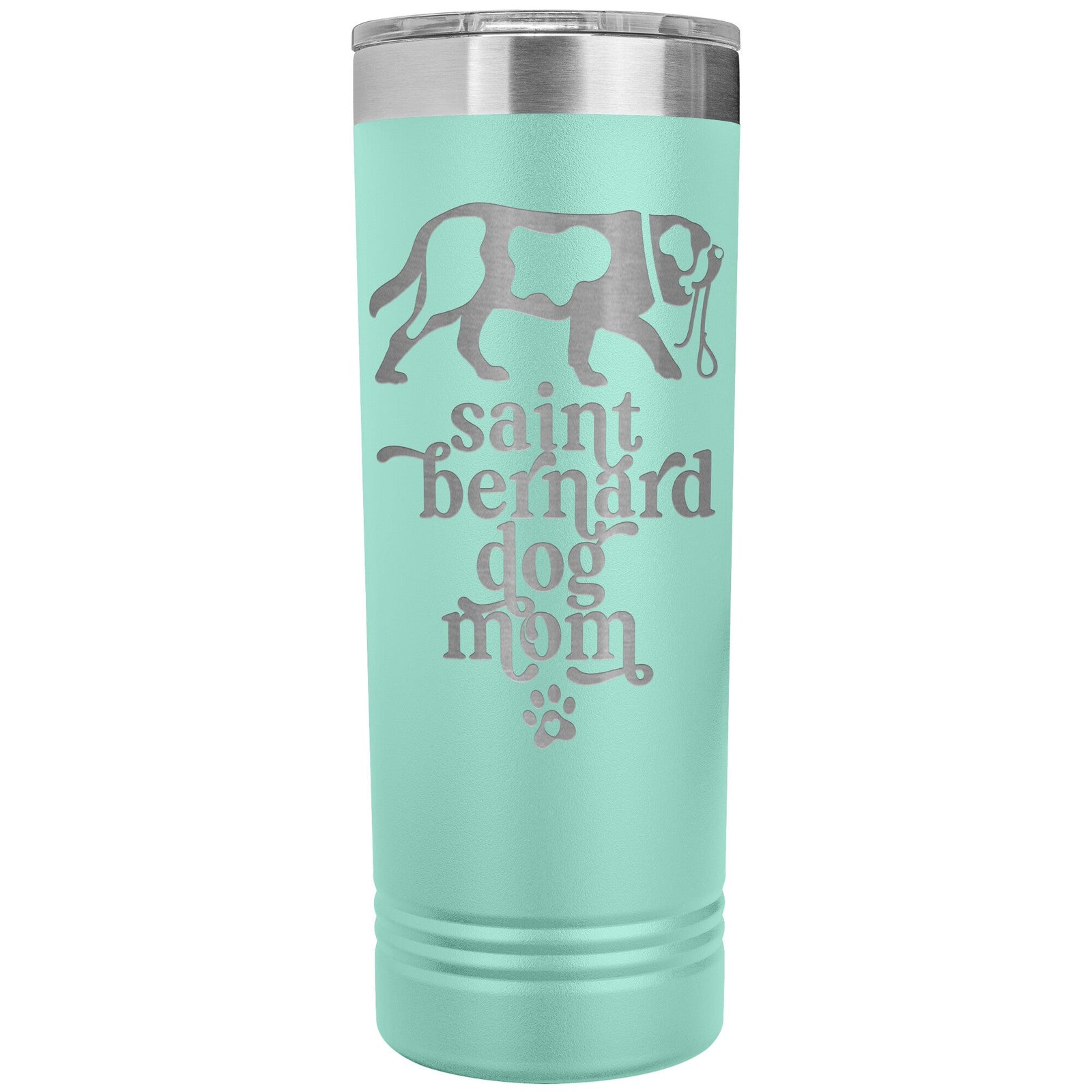 Saint Bernard Dog Mom Skinny Tumbler - Lucy + Norman