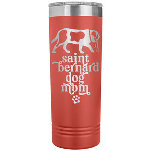 Saint Bernard Dog Mom Skinny Tumbler - Lucy + Norman