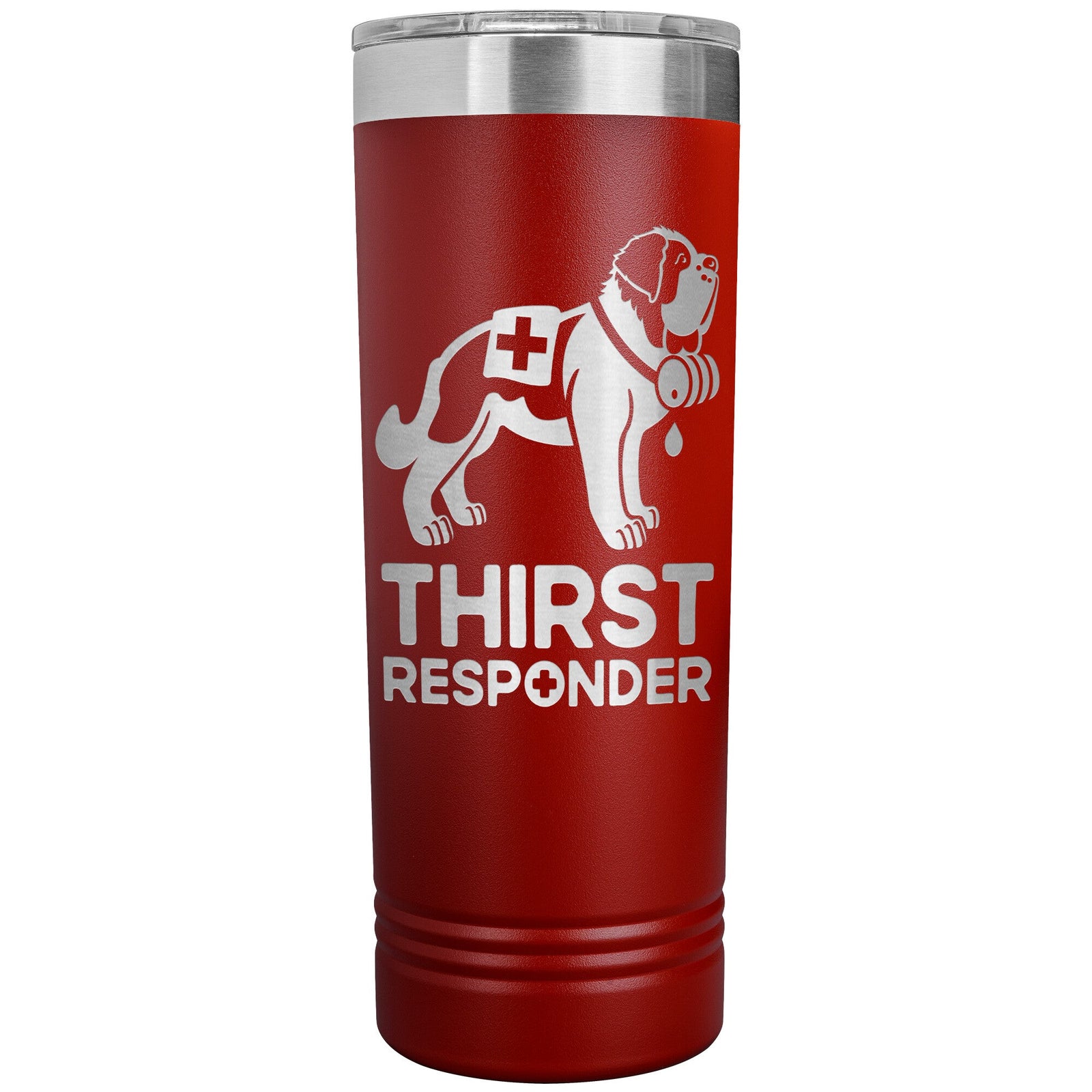 Saint Bernard Dog Thirst Responder Skinny Tumbler - Lucy + Norman