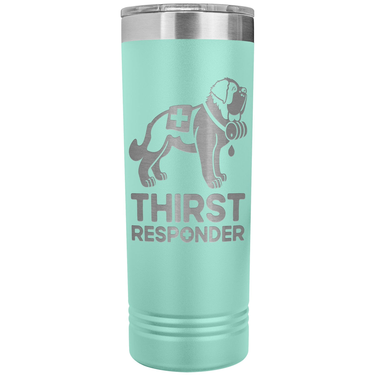 Saint Bernard Dog Thirst Responder Skinny Tumbler - Lucy + Norman