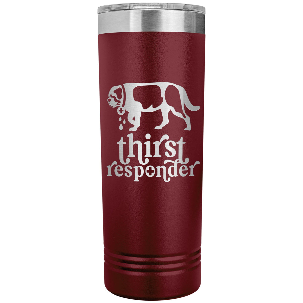 Saint Bernard Dog Thirst Responder Skinny Tumbler - Lucy + Norman