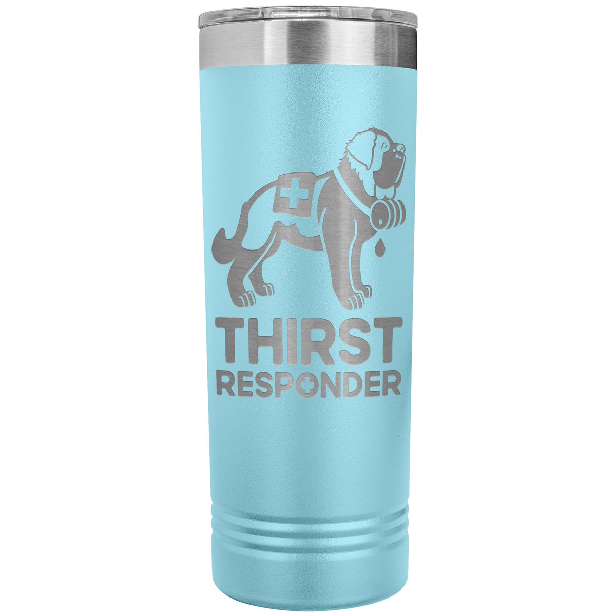 Saint Bernard Dog Thirst Responder Skinny Tumbler - Lucy + Norman