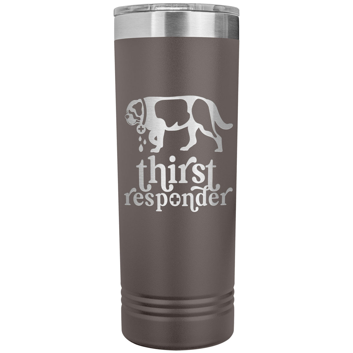 Saint Bernard Dog Thirst Responder Skinny Tumbler - Lucy + Norman