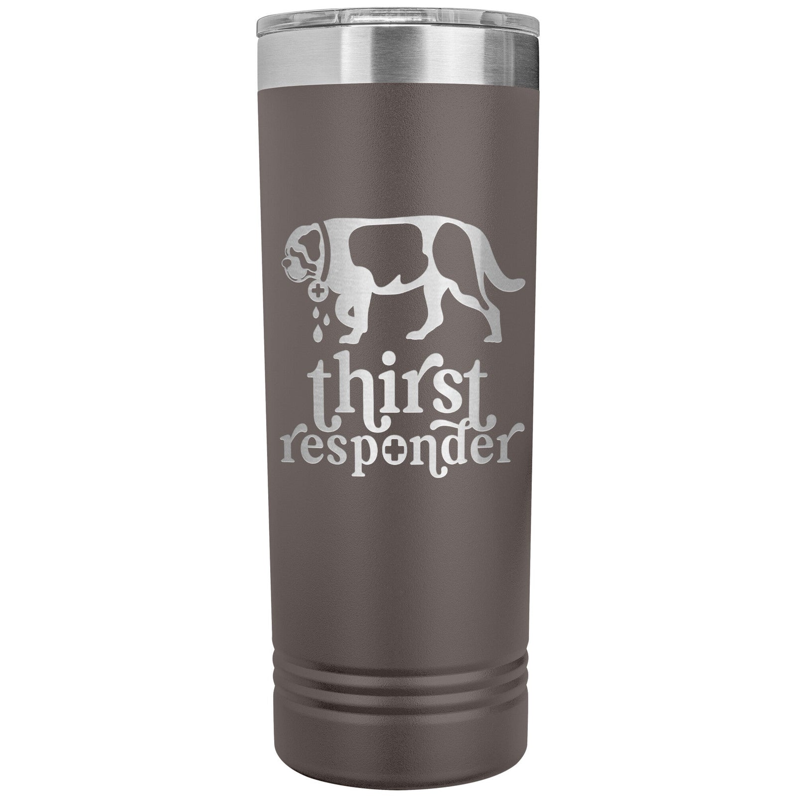 Saint Bernard Dog Thirst Responder Skinny Tumbler - Lucy + Norman