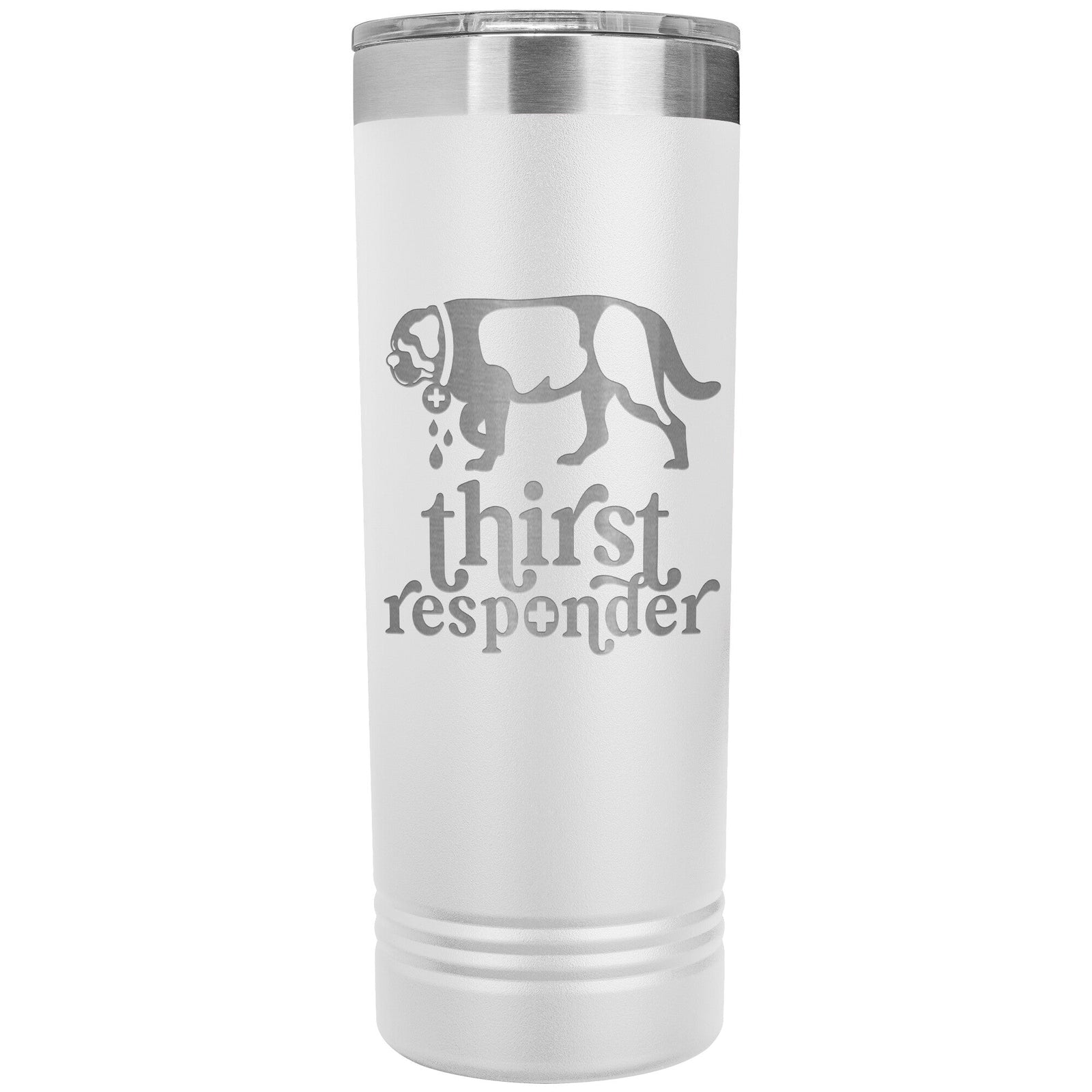 Saint Bernard Dog Thirst Responder Skinny Tumbler - Lucy + Norman
