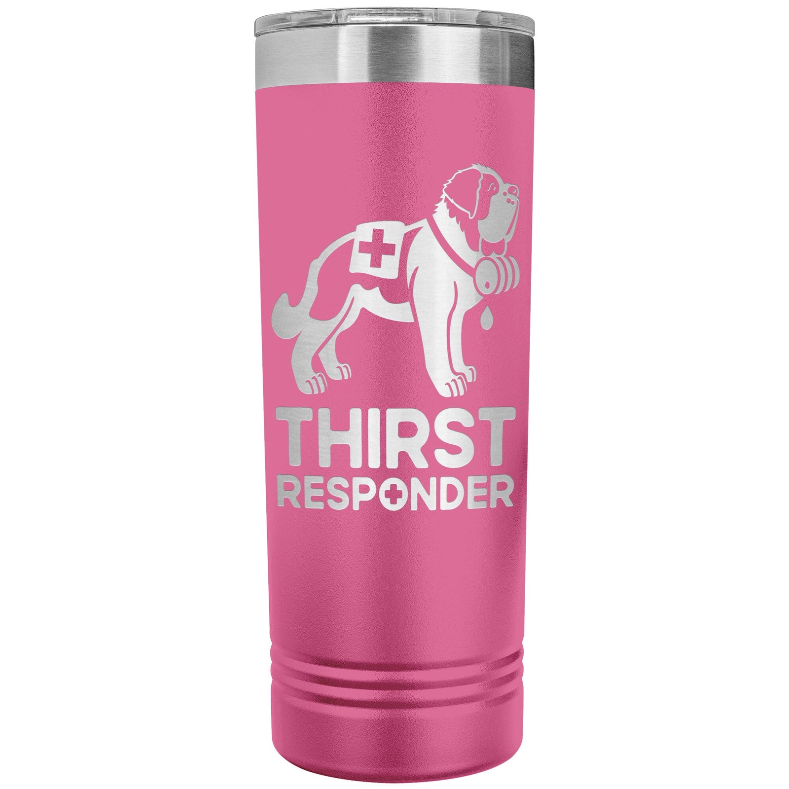 Saint Bernard Dog Thirst Responder Skinny Tumbler - Lucy + Norman